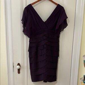 Adrianna Papell Deep Purple Dress